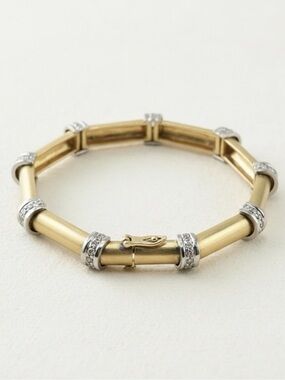solid 14k gold bracelet With 0.75 Ct Diamond In A Box Women’s Gift